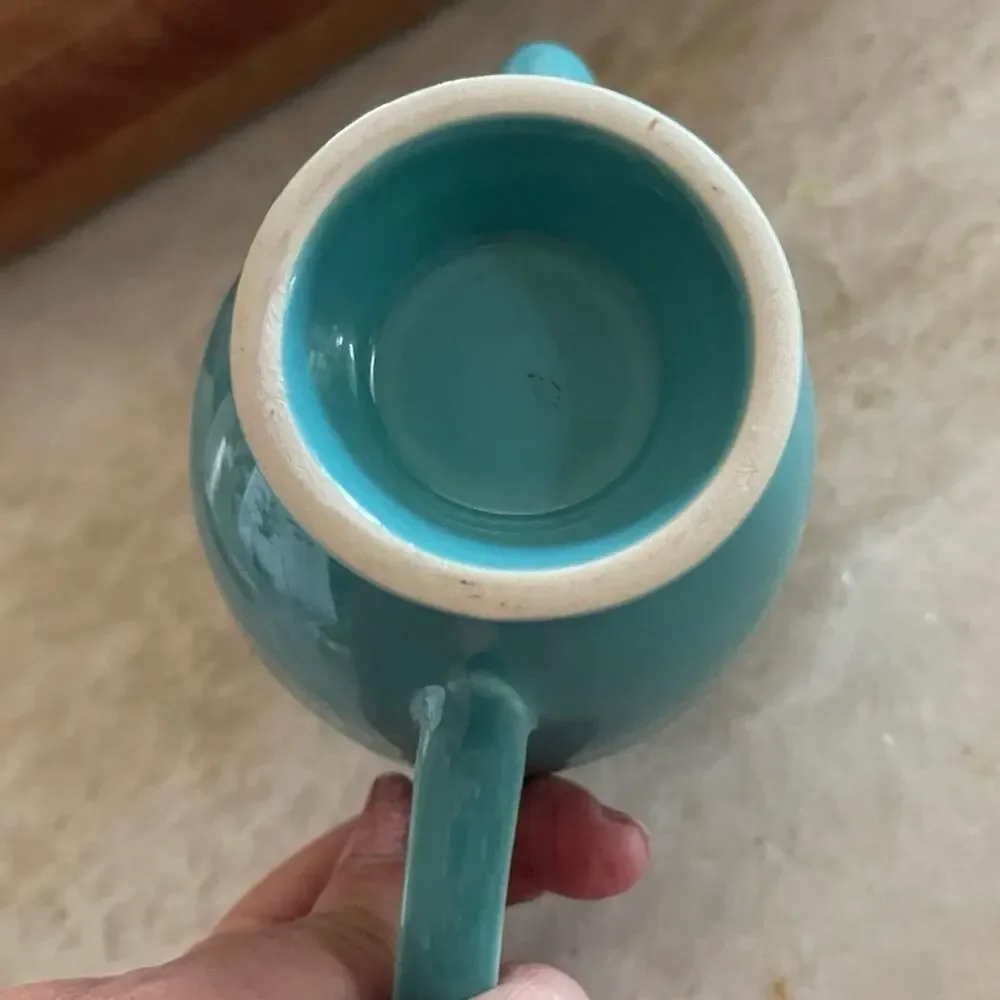 vintage Fiesta ware turquoise creamer PRE 86